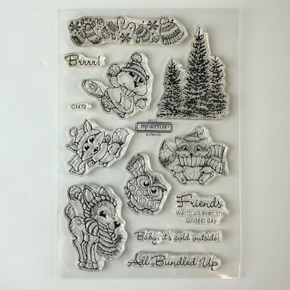 My Acrylix Clear Stampsc1472 Winter Wildlife CTMH